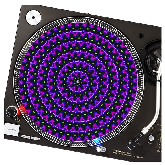 KuzmarK™ 12" DJ Turntable Slipmat - Spooky Halloween DJ