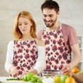 thumbnail image 3 of Pioneer Flower Floral Print Pattern Apron-Garden Aprons for Women with Pockets-Cotton Linen Waterproof Kitchen Cooking Gardening Aprons Adjustable for Kitchen,Cooking,BBQ and Salon 33x27 Inch, 3 of 7