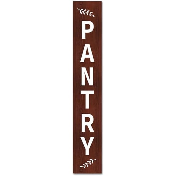 Cskhip Funny Wooden Sign Vertical Pantry Sign Wall Decor for Hanging Any Kitchen Wall Art Decor Hanging Plaque Sign for Front Door Farmhouse Welcome Porch Decor Wood Sign 6x16 inch