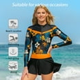 thumbnail image 2 of NSESSHome Rash Guard Dive Skin UV Swimwear Sport Skins for Women, Long Sleeve One Piece Front Zipper Diving Wetsuit for Surfing Swimming Snorkeling Canoeing, 2 of 7