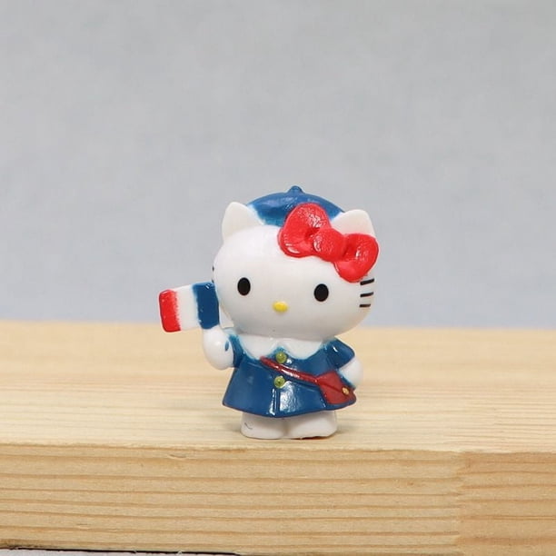 Material de parche para muñeca Hello Kitty, microadornos decorativos para paisajes, pequeños adornos de boutique, decoraciones para autos, pequeños accesorios