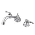 thumbnail image 1 of Kingston Brass KS3351TL 8 Inch -18 Inch Widespread Roman Tub Filler - Polished Chrome, 1 of 2