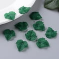 thumbnail image 7 of Autumn Theme Transparent Frosted Acrylic Pendants Maple Leaf Dark Green, 7 of 7