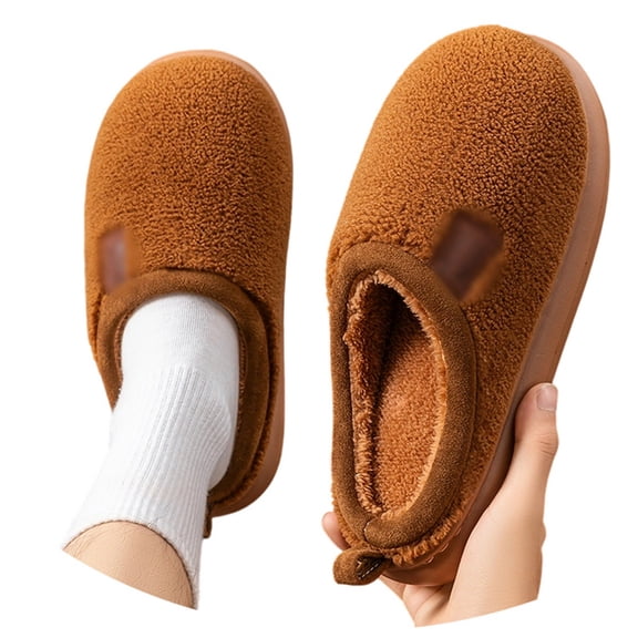 Slippers for Women,Indoor Slippers Winter Warm Memory Foam Arch Support Cozy Home Footwear Comfort,Womens Slippers,Coffee,44