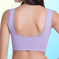 thumbnail image 4 of Deyuer Women Sport Bra Cross Front Side Buckle Push Up Lace Wireless Brassiere Bra Underwear for Yoga, 4 of 8