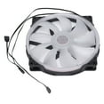 thumbnail image 2 of Case Fans, Hydraulic Bearing ARGB Light Synchronization Computer Fan 200mm 4PIN PWM 5V  for  for  for GIGABYTE, 2 of 7