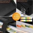 thumbnail image 6 of 2025 New File Folder,, 13pocket Large Capacity A4 Fireproof and Waterproof Files Folders ,Waterproof Foldable Accordion Document Storage Bag with Zipper & Label Card, 6 of 8