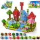 thumbnail image 1 of Bloques de construcción magnéticos Hltyigr 150PCS Stacking Forest World, 1 of 6