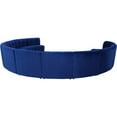 thumbnail image 5 of Maklaine 11-Piece Modular Contemporary Velvet Sectional Sofa in Navy, 5 of 8