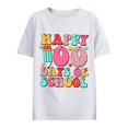 thumbnail image 4 of Womens Tops Women's 100 Days Of School Printed Shirt Short Sleeve Round Neck T Shirt Fashion Top Lightweight Soft Casual Outfit Clothes Shirts for Women, 4 of 4