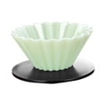 thumbnail image 1 of Luzkey Tasse Filtre à Café en Résine Réutilisable pour Café Filtre pour Camping Voyage Noir et Vert, 1 of 8