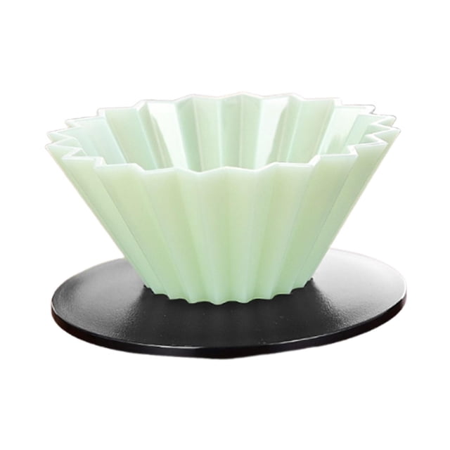 Luzkey Tasse Filtre à Café en Résine Réutilisable pour Café Filtre pour Camping Voyage Noir et Vert