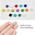thumbnail image 4 of 200 Pcs 4.5-5.5mm Square Seed Beads 2-Hole Spacers Japanese Glass Beads for DIY Jewelry Making, 4 of 6