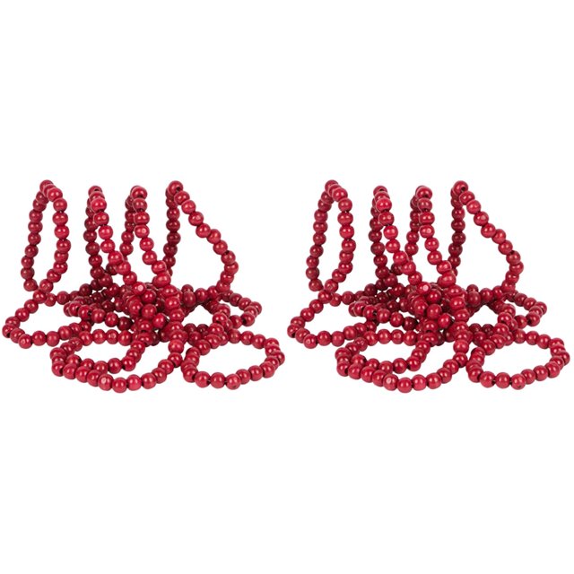 Cuentas redondas de 80 cm para decoración navideña, suministros para hacer suéteres, cadenas, guirnaldas navideñas, decoración colgante navideña