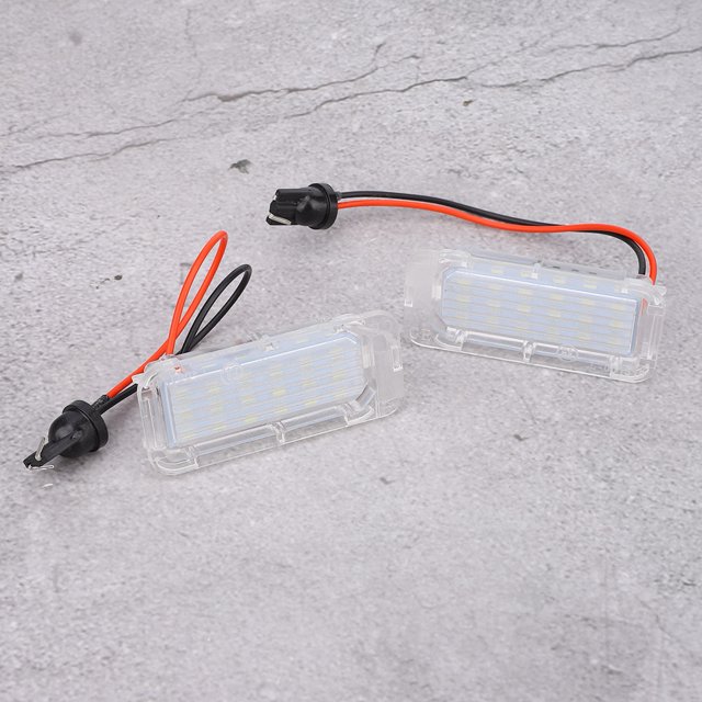 Luz de matrícula, 2 piezas Lámpara de matrícula de matrícula Luz de matrícula Valor inmejorable