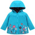 thumbnail image 3 of Toddler Girls Raincoat Waterproof Rain Jacket Pants Suit with Hooded, 3 of 7