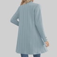 thumbnail image 5 of UYISJ Women's Lightweight Cardigan Sweater Casual Long Sleeve Knit Cardigan Open Front Outerwear Jacket with Pockets Gray XL, 5 of 7