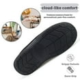 thumbnail image 3 of BERANMEY Moccasins Slippers for Men House Slippers Indoor Outdoor Plush Mens Bedroom Shoes with Hard Sole, 3 of 7