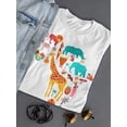 thumbnail image 3 of Africa Map Animals T-Shirt Women -Image by Shutterstock, Female Medium, 3 of 4
