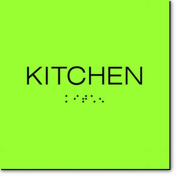 Kitchen Sign-Laserglow / Black (1 Unit)