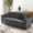 Dark Gray, variant on BSHTI 86.6” Machine Washable Sofa with 2 Pillows, Plush Teddy Fabric Couch, Easy Assembly Living Room Sofa, Black