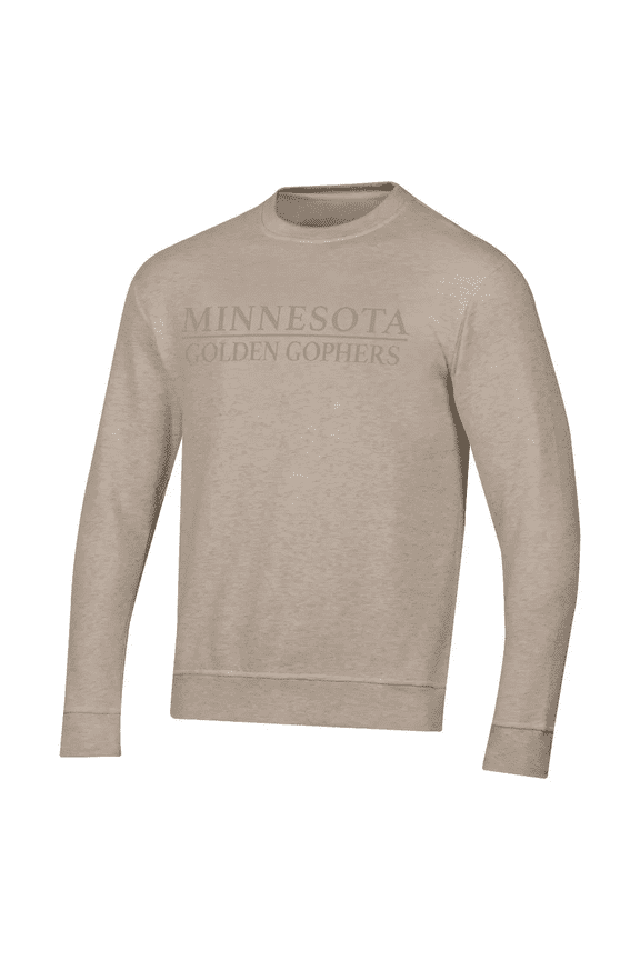 NCAA Minnesota Golden Gophers Men's Tonal Sand Crew Fleece Sweatshirt, Small