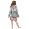 thumbnail image 7 of FORMRS Niños Bathrobe Unisex Hooded Robe Soft Plush Pajamas Sleepwear, Size 2-3T, Pink Boat, 7 of 7