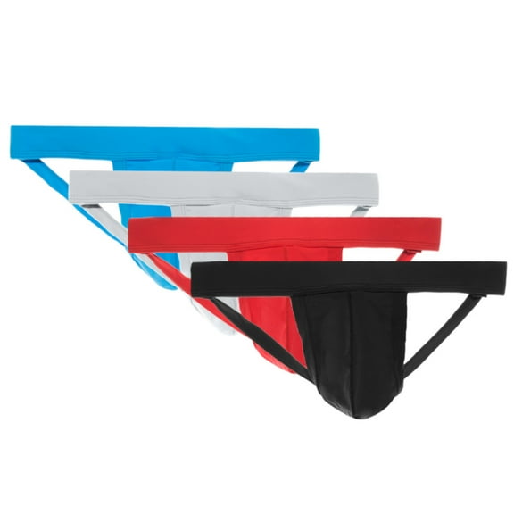 enV Men's Athletic Supporter Performance Jockstrap with Elastic Waistband - Sport Underwear (Size - Large)