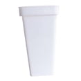 thumbnail image 3 of Jarrón cuadrado de polipropileno con forma de cubo para flores, soporte para flores, decoración moderna para habitación DIY Blanco Talla S, 3 of 9