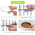 thumbnail image 6 of Pet Dog Food Water Bowl for Cage, Stainless Steel Non-Spill Kennel Hanging Cats Bowls with Clamp Holder Crate Feeder Dish for Small Medium Large Dogs (Silver, XS (19 & 12 OZ)), 6 of 7