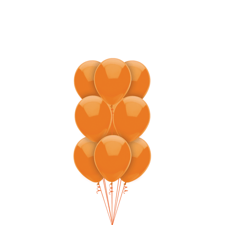 Lot de 10 ballons orange 30 cm