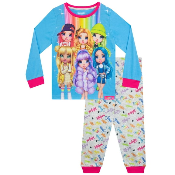 Rainbow High Girls Long Sleeve Pajamas Sizes 6-12