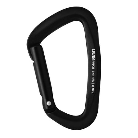 Fusion Climb Vapor III Military Tactical Matte Edition Aluminum Straight Gate Key Nose Modified D Carabiner Black, hunting carabiner