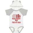 thumbnail image 3 of Inktastic Military Dad Deployment Red Friday Boys or Girls Baby Bodysuit, 3 of 5