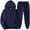 Navy, variant on GaThRRgYP Capri Pants for Women Plus Size,2PCS Outfits Men's and Women's Sports Tracksuits Long Sleeve Pullover Hoodies Sweatshirt and Sweatpants Fall Winter Suit