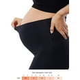 thumbnail image 5 of Ingrid & Isabel Basics 7/8 Active Maternity Leggings, Comfortable Fold Over Panel, Black, 5 of 6