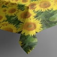 thumbnail image 3 of Blue Sky Sunflower Field Pattern Rectangle Tablecloth 60"x84",Waterproof Polyester Rectangle Table Cloth, Wipeable Spillproof Polyester Tablecloth for Dining, Camping, Indoor and Outdoor, 3 of 5