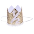 thumbnail image 1 of KAKOWELY Sombreros de cumpleaños para niños, tiara para fiesta de medio cumpleaños, tocado, regalo para baby shower, 1 of 4