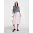 thumbnail image 3 of Scenario Women's and Women's Plus Tie Waist Midi Skirt, Sizes XS-4X, 3 of 7