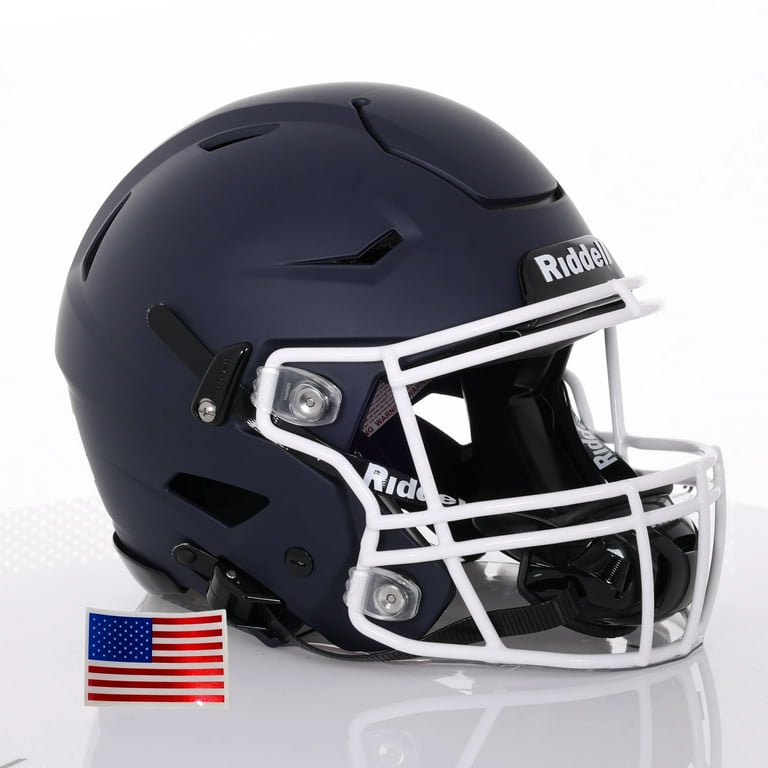 Riddell SpeedFlex ADULT Helmet - White SF-2BD Facemask (Orange