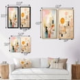 thumbnail image 4 of Designart "Retro Dreams Golden City II" Modern Geometric Framed Wall Art Set Of 2 - Modern Pink Frame Gallery Set For Office Decor, 4 of 6