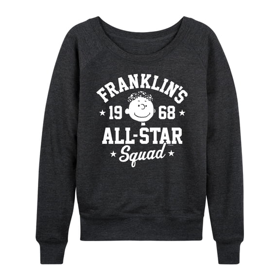 Peanuts - Franklins All Star Squad - Women's Lightweight French Terry Long Sleeve Shirt