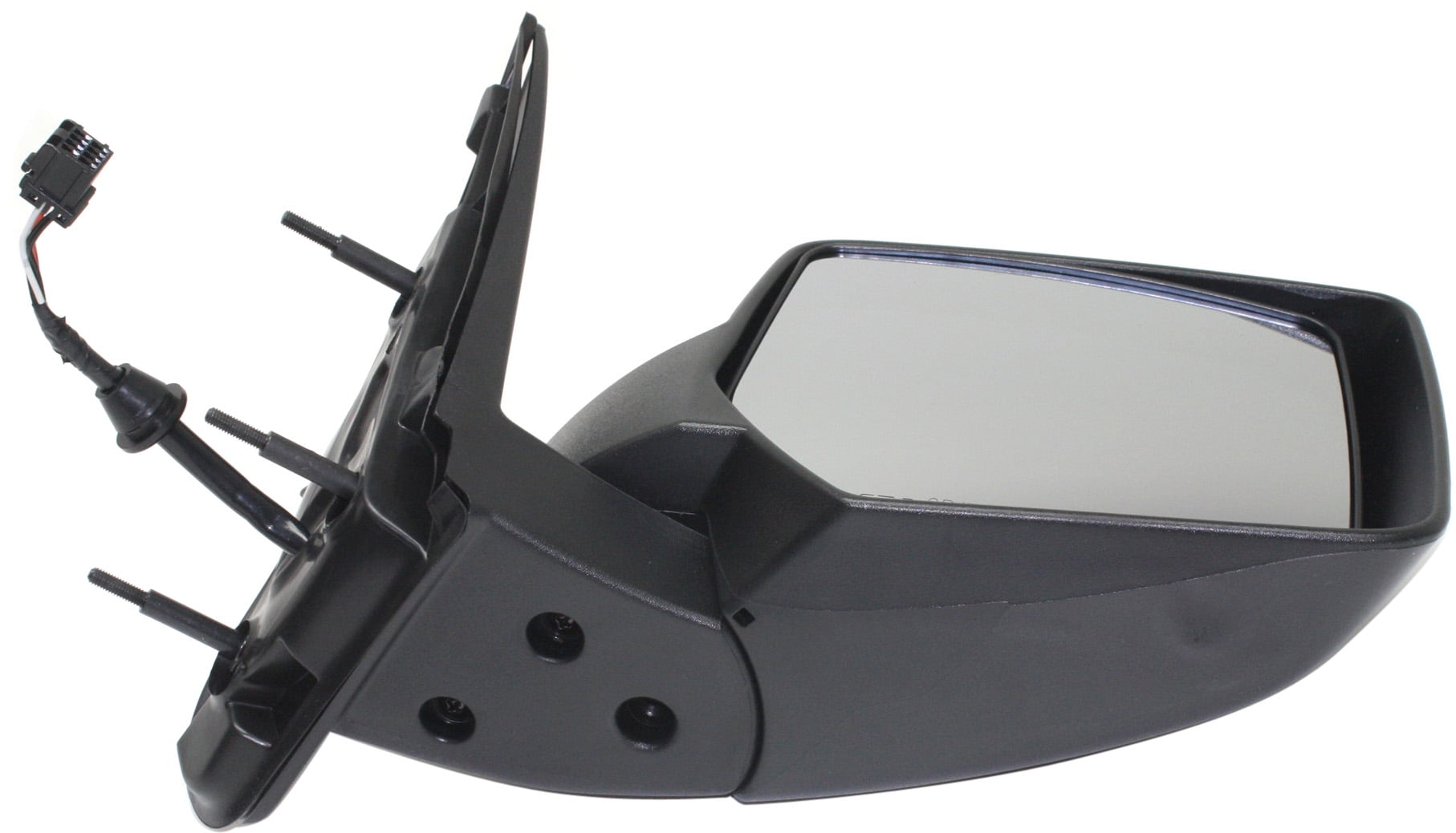 Mirror Compatible With 2008-2012 Jeep Liberty Right Passenger Side Heated Textured Black Kool-Vue