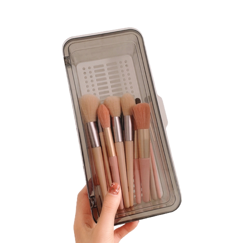 SUNRI Makeup Brush Holder Case Large Capacity Brushes Organizer
