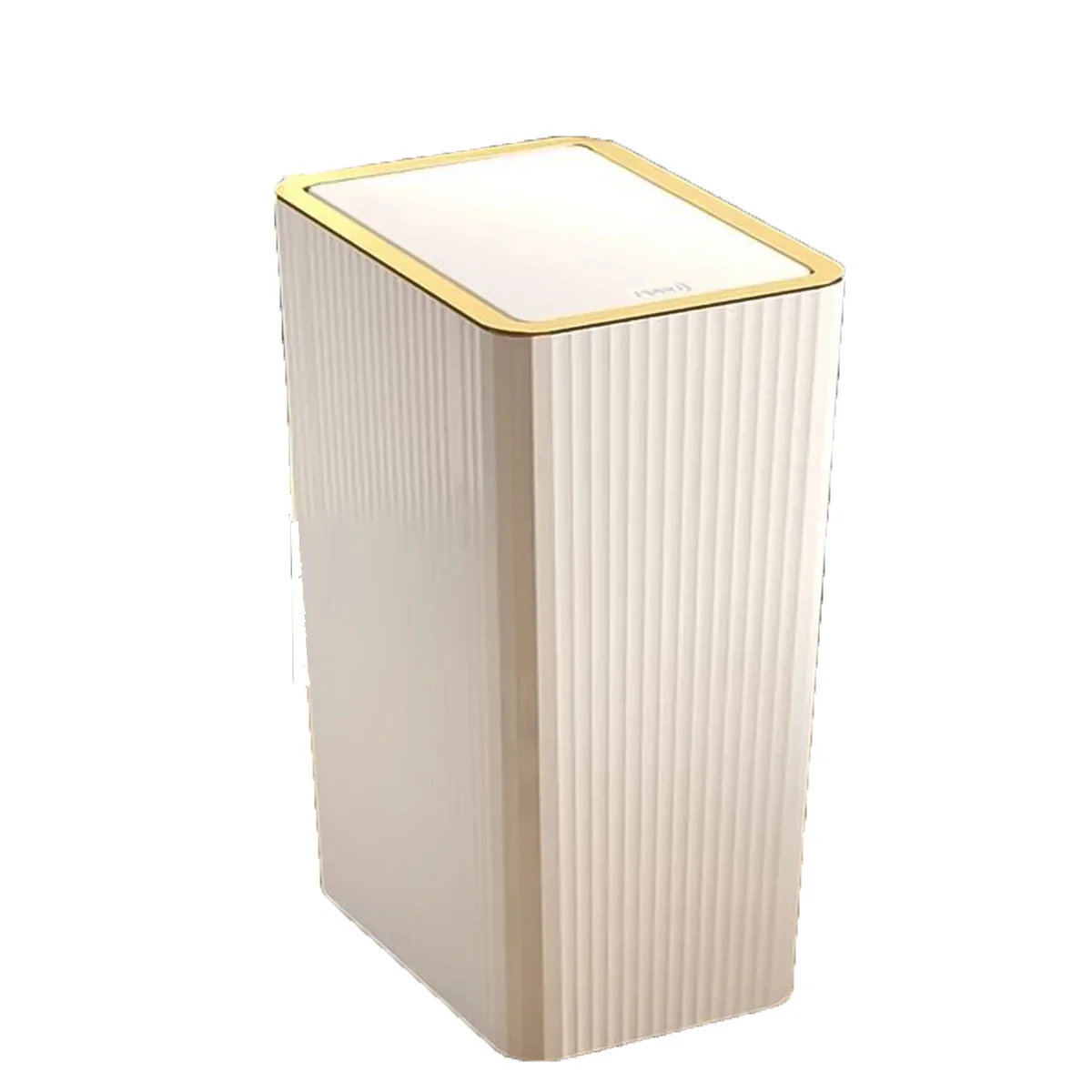 Totoro Hero 12/15L Press Trash Can Household with Lid Semi Automatic Slim Large Capacity Container Luxury Toilet  Waterproof Garbage Bin Can