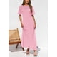 thumbnail image 5 of Vestido PRETTYGARDEN 2025 Verano Maxi Rosa Calado L, 5 of 6