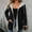 Black, variant on USSUMA Women's Casual Color Block Jackets Long Sleeve Drawstring Hooded Coat Outwear Womens 2025 Winter Fashion Coats Two-Pocket Drawstring Hooded Jacket up to 50% Off