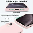 thumbnail image 4 of TEMOGU-Compatible with iPhone XR Case, Upgraded Liquid Silicone with [Flat Edges] [Camera Protection] [Soft Anti-Scratch Microfiber Lining] Phone Case for iPhone 10 XR 6.1 inch - Chalk Pink, 4 of 4