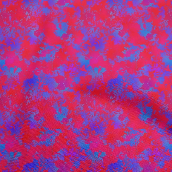 oneOone Polyester Spandex Blue2 Fabric Abstract Sewing Fabric By The Yard Printed Diy Clothing Sewing Supplies 56 Inch Wide
