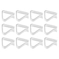 thumbnail image 2 of 12 Pieces Clear Tablecloth Clips, Durable Plastic Tablecloth Clips, Windproof Table Cover Holders, Reusable Table Skirt Clamps Fit 35mm to 55mm Table Edges for Picnic Wedding Camping Outdoor,12PC, 2 of 6